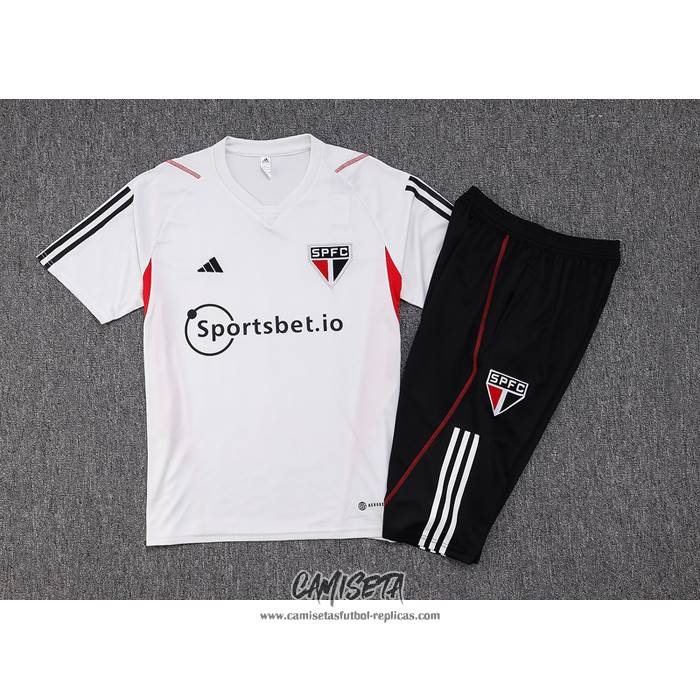 Chandal del Sao Paulo 2023-2024 Manga Corta Gris - Pantalon Corto